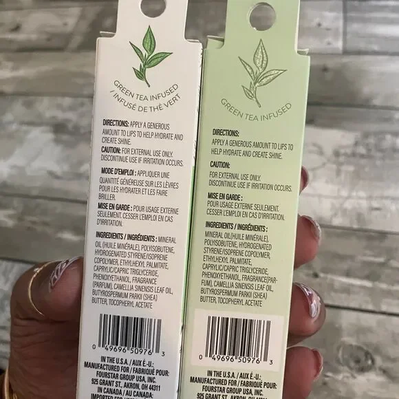 New B-pure green tea infused lip oil 2 pack .5oz - Picture 2 of 2
